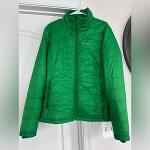 Columbia Green Puffer Jacket